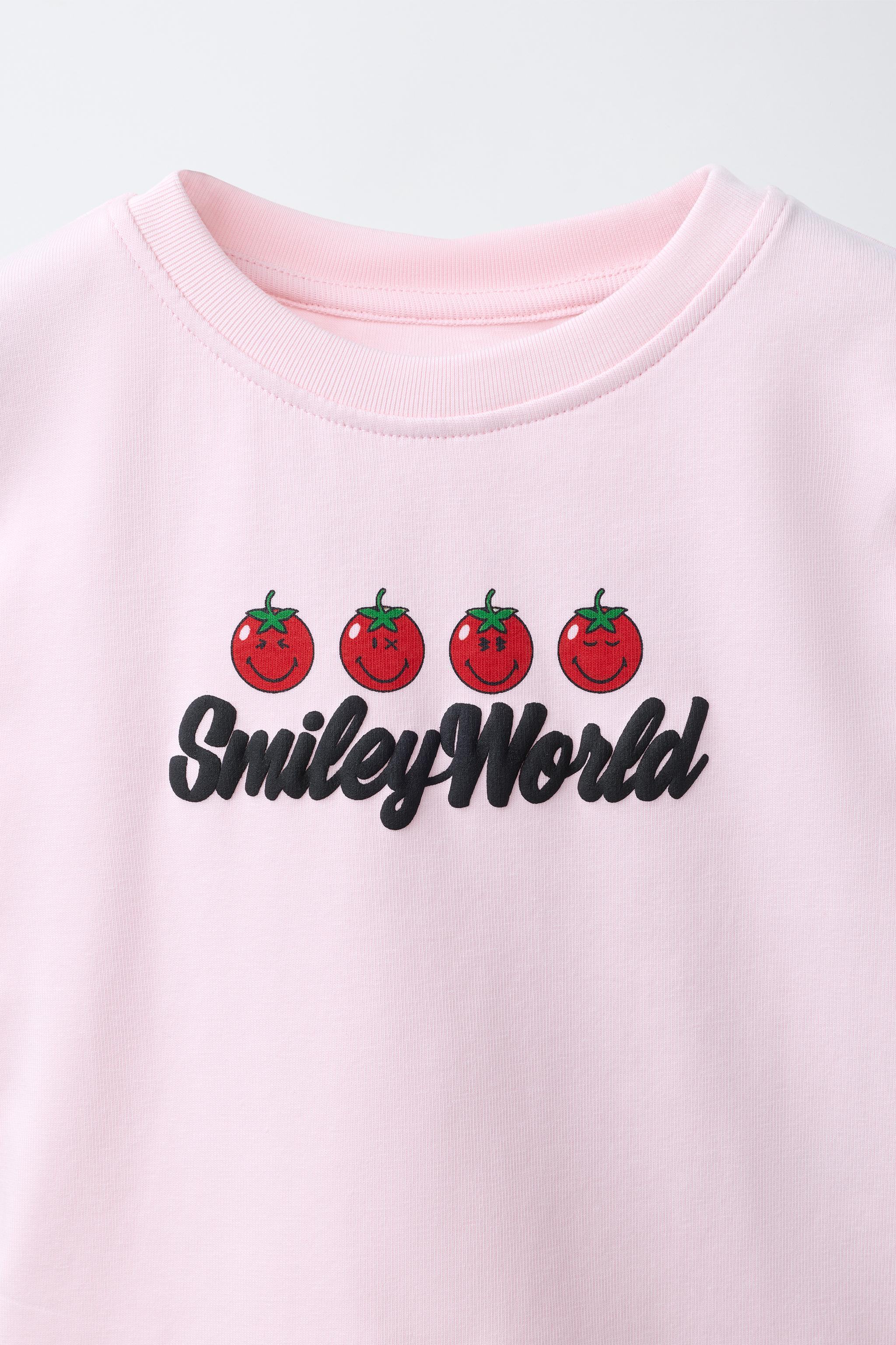 T-SHIRT IMPRIMÉ TOMATE SMILEYWORLD ®
